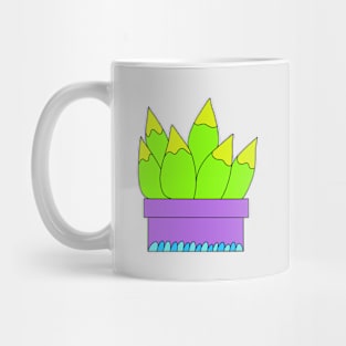 Cute Cactus Design #12: Yellow Green Succulents Mug